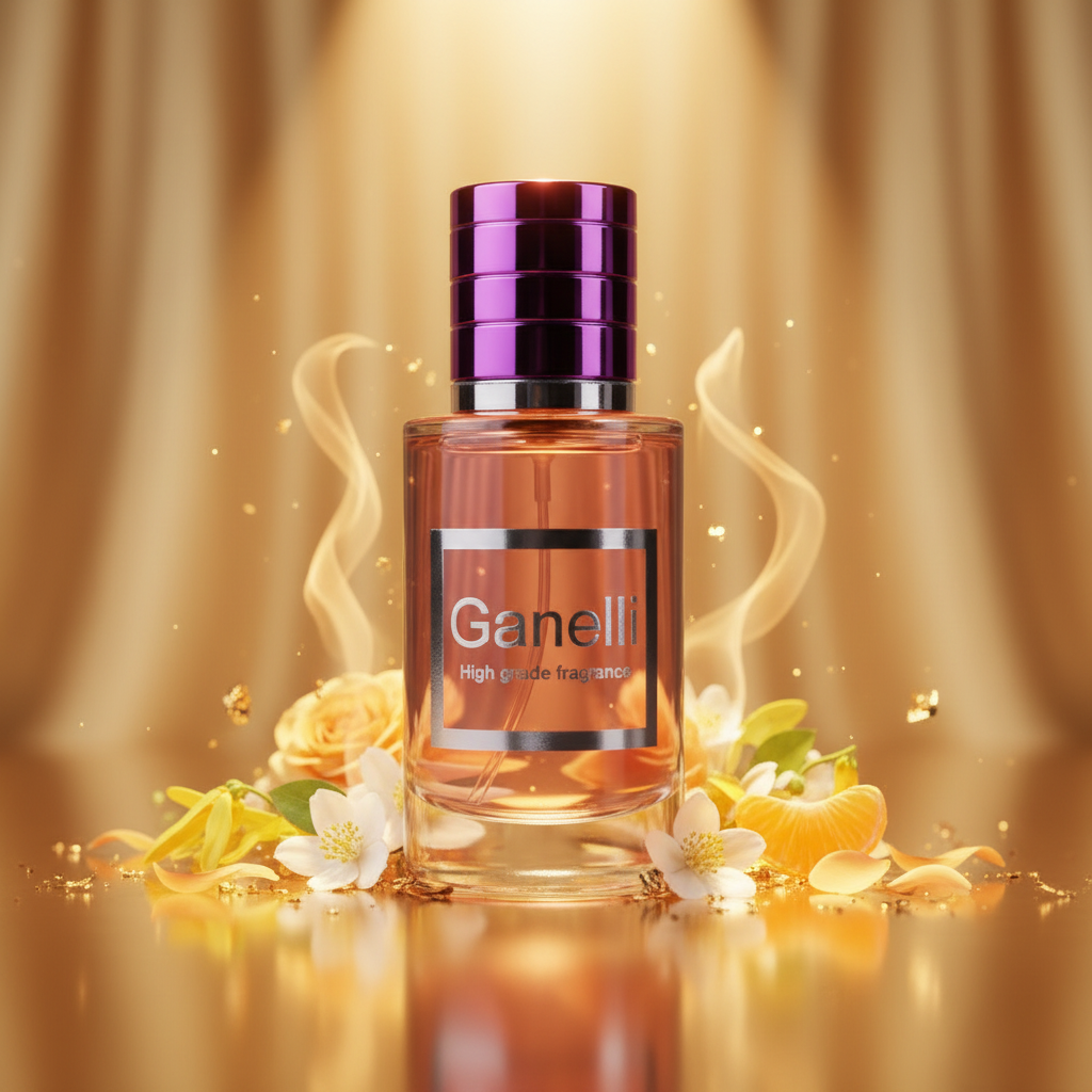 Ganelli No.13 for Her 30ml – luxury floral women's perfume cinematic golden display