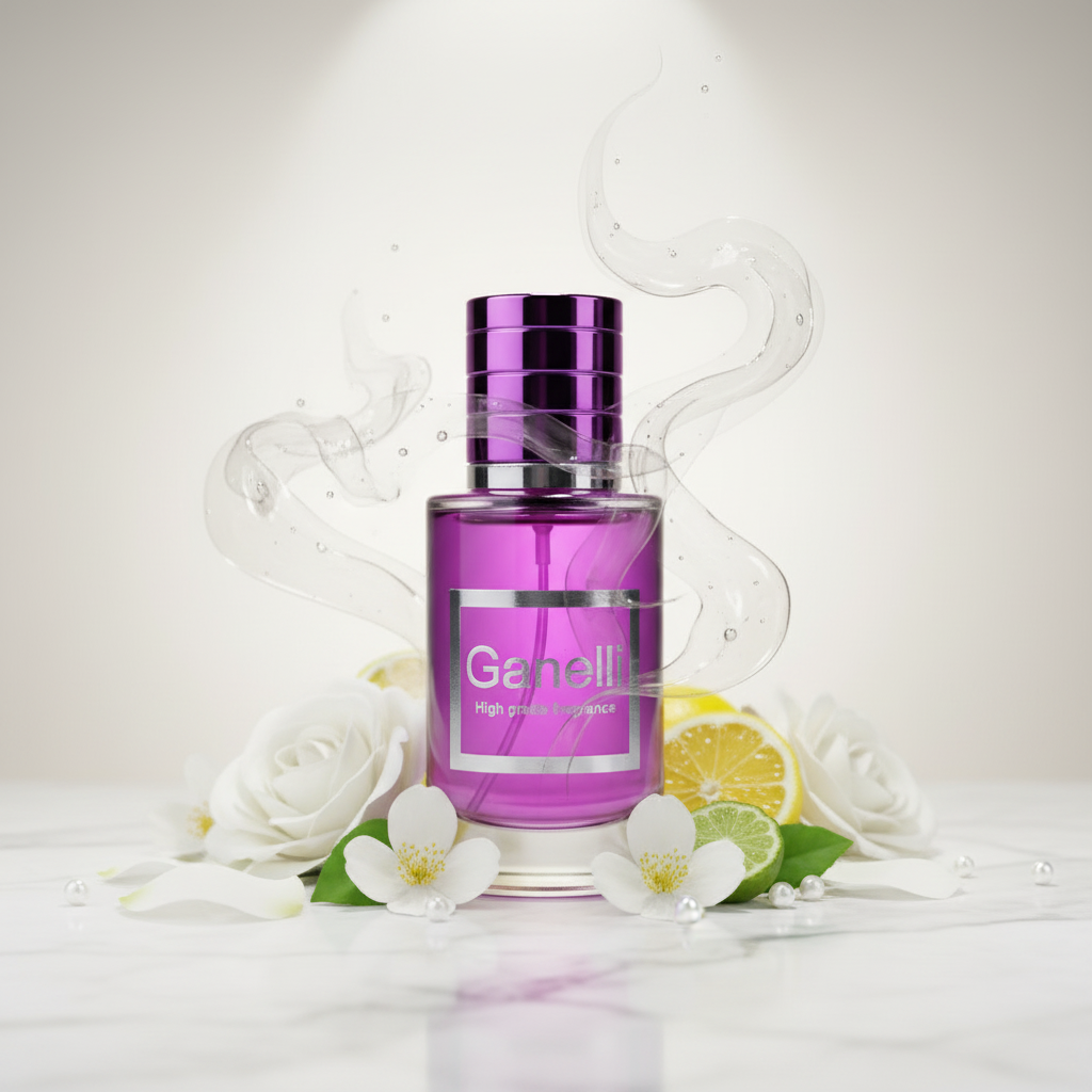 Ganelli No.15 for Her 30ml – iconic classic women's perfume cinematic white display