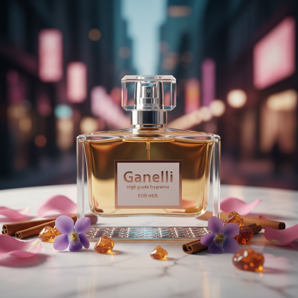 Ganelli No. 44 for Her 100ml – Cinematic Promotional Display
